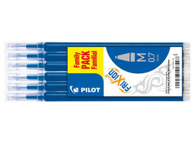Rollerpenvulling PILOT friXion medium blauw set à 6 stuks