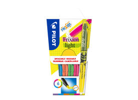 Markeerstift PILOT friXion light assorti set à 6 stuks