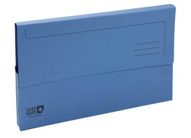 Pocketmap Exacompta Clean'Safe A4 400gr blauw 5 stuks