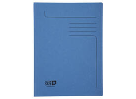 Dossiermap Exacompta Clean'Safe 2kleppen blauw 5 stuks