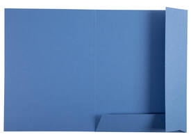 Dossiermap Exacompta Clean'Safe 2kleppen blauw 5 stuks