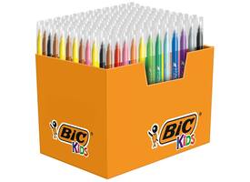 Kleurstiften BicKids couleur medium assorti schoolbox à 144 stuks