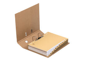 Ordner Oxford Touareg A4 80mm karton naturel/wit