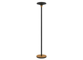Vloerlamp Unilux Baly led bamboe zwart