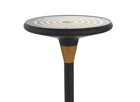 Vloerlamp Unilux Baly led bamboe zwart