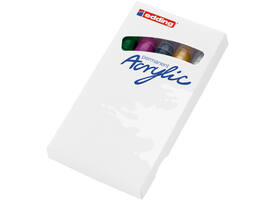 Acrylmarker edding e-5100 medium metallic assorti set à 5 stuks