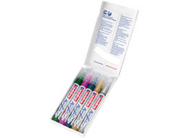 Acrylmarker edding e-5100 medium metallic assorti set à 5 stuks