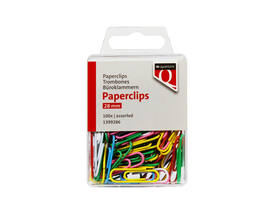 Paperclip Quantore 28mm 100 stuks assorti