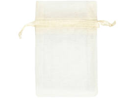 Organza zakjes Creativ Company 7x10cm 10 stuks off-white 10 zak