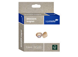 Magneet Legamaster hout 5 stuks