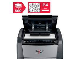 Papiervernietiger Rexel Optimum Auto+ 600X P4 snippers 4x30mm