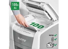 Papiervernietiger Leitz IQ Auto+ Small Office 100 P4 snippers 4x28mm