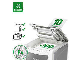 Papiervernietiger Leitz IQ Auto+ Office 300 P4 snippers 4x28mm