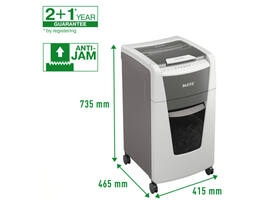 Papiervernietiger Leitz IQ Auto+ Office 300 P4 snippers 4x28mm