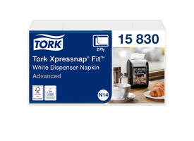 Servet Tork N14 Xpressnap Fit Advanced multifold 2-laags 213x165mm 720 vel wit 15830