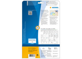 Etiket HERMA 4586 97x42.3mm weerbestendig transparant mat 120 stuks
