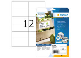 Etiket HERMA Power 10908 105x48mm wit 300 stuks