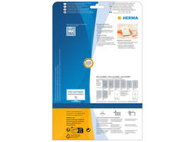 Etiket HERMA 8964 210x297mm transparant glanzend 10 stuks