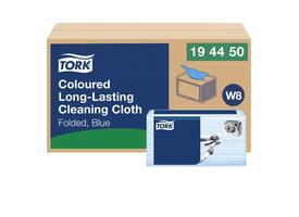 Reinigingsdoek Tork W8 Premium 1-laags 40 vel blauw 194450