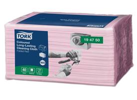 Reinigingsdoek Tork W8 Premium 1-laags 40 vel rood 194750