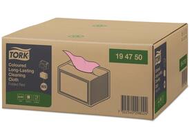 Reinigingsdoek Tork W8 Premium 1-laags 40 vel rood 194750