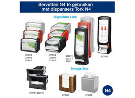 Servet Tork N4 Xpressnap Premium 1/2 vouw 2-laags 213x165mm 1000 vel wit 15850