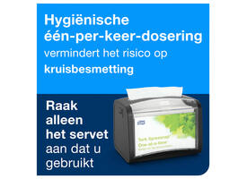 Servet Tork N4 Xpressnap Premium 1/2 vouw 2-laags 213x165mm 1000 vel wit 15850
