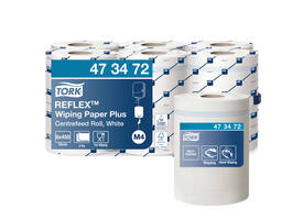 Poetspapier Tork M4 Reflex Plus Advanced 2-laags 450 vel wit 473472
