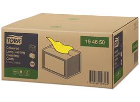 Reinigingsdoek Tork W8 Premium 1-laags 40 vel geel 194650