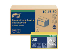 Reinigingsdoek Tork W8 Premium 1-laags 40 vel geel 194650