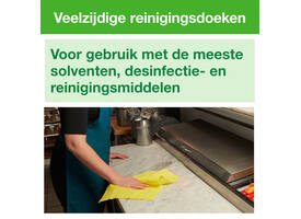 Reinigingsdoek Tork W8 Premium 1-laags 40 vel geel 194650