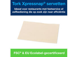 Servet Tork N4 Xpressnap Premium 1/2 vouw 2-laags 213x165mm 1000 vel naturel 12880