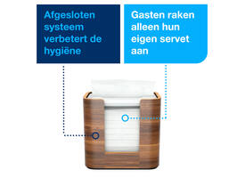 Servetdispenser Tork N4 Xpressnap Signature line walnoot 273002