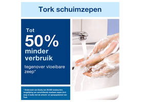 Handzeep Tork S4 Premium schuim 1000ml gevoelige huid 520701