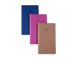 Agenda 2027 Brepols Interplan Colora 7dagen/2pag taupe, roze, dblauw