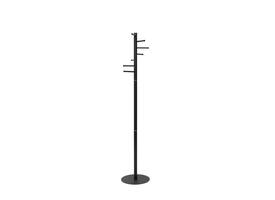 Kapstok MAUL Caurus staand 177cm 7 haken zwart RAL9004