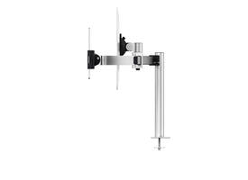 Monitorarm Durable met bladdoorvoer voor 1 scherm en 1 tablet