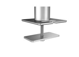 Monitorarm Durable met bladdoorvoer voor 1 scherm en 1 tablet