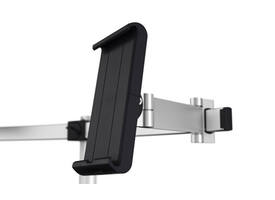 Monitorarm Durable met bladdoorvoer voor 1 scherm en 1 tablet
