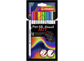 Brushstift STABILO Pen 568/12 Arty assorti etui à 12 stuks