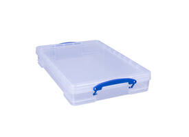 Opbergbox Really Useful 10 liter 520x340x85mm transparant wit