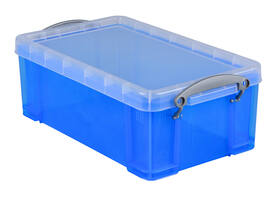 Opbergbox Really Useful 5 liter 340x200x125mm transparant blauw