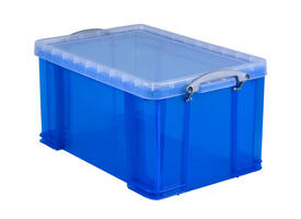 Opbergbox Really Useful 48 liter 600x400x315mm transparant blauw