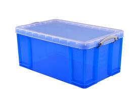 Opbergbox Really Useful 64 liter 710x440x310mm transparant blauw