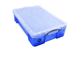 Opbergbox Really Useful 33 liter 710x440x165mm transparant blauw
