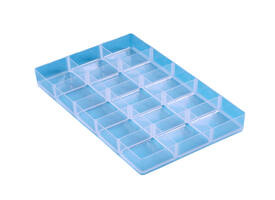 Vakkenverdeler Really Useful 4/9 liter15 vakken 342x215x35mm transparant
