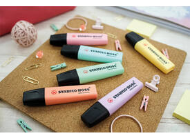 Markeerstift STABILO BOSS Original 70/15 pastel assorti deskset à 15st