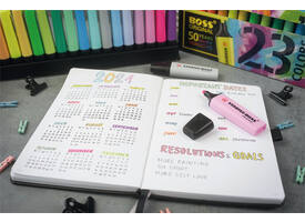 Markeerstift STABILO BOSS Original 70/4 pastel incl grijs ass 4st