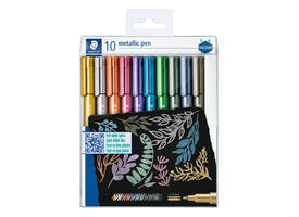 Gelpen Staedtler metallic etui à 10 kleuren