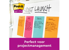 Memoblok Post-it 6445 Super Sticky 152x101mm assorti 3st